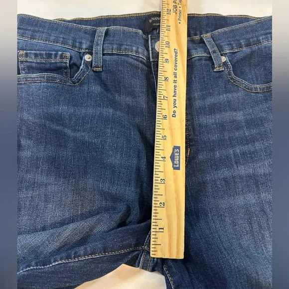 Banana Republic Cropped Bootcut Dark Wash Jeans - Size 30/10 EUC Women’s - Picture 5 of 9